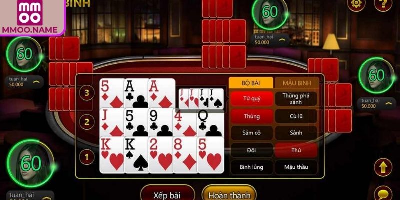 Cách chơi Mậu Binh MMOO