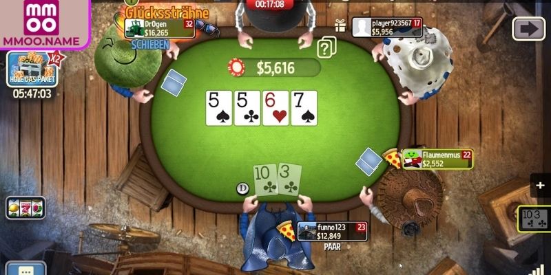 Vòng Turn trong Poker MMOO