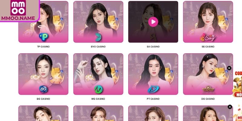 Sảnh EVO MMOO - Khám Phá Tính Năng Siêu Việt Và Game Casino 1 Khám phá sảnh game EVO MMOO